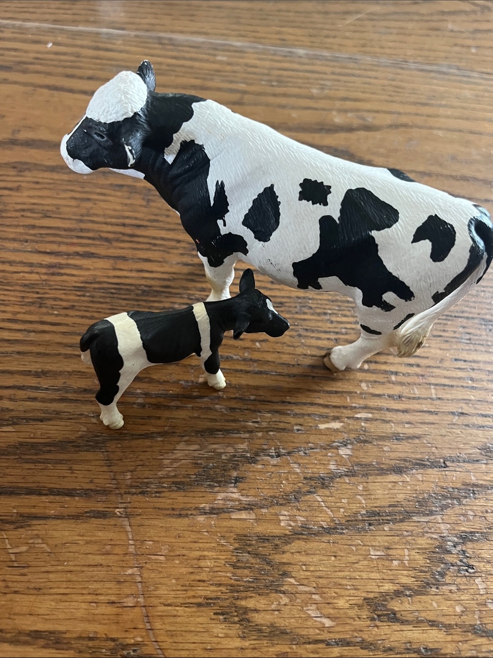 Schleich Black and White Bull & calf Figurine Set - Home Accents
